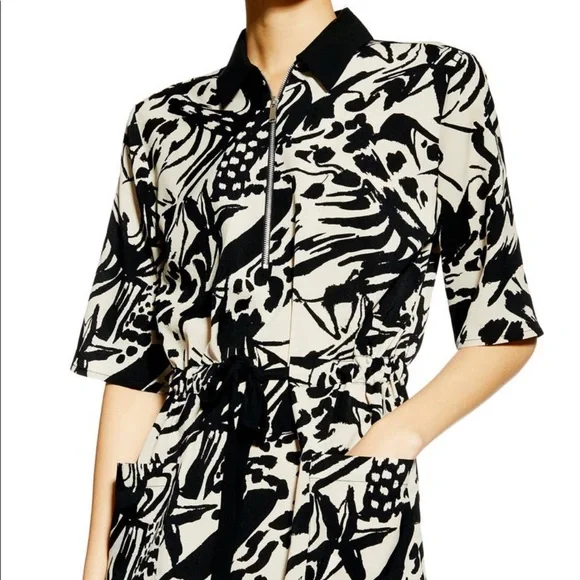 topshop midi shirt dress Topshop Drop Waist Cap Sleeve Shirt Dress, Womens, Juniors, 10, White